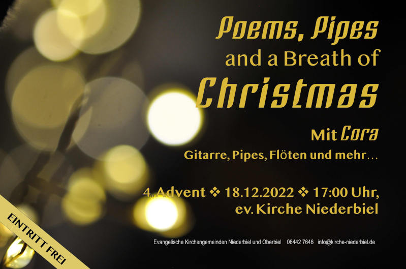 Poems Pipes and a breath of Christmas